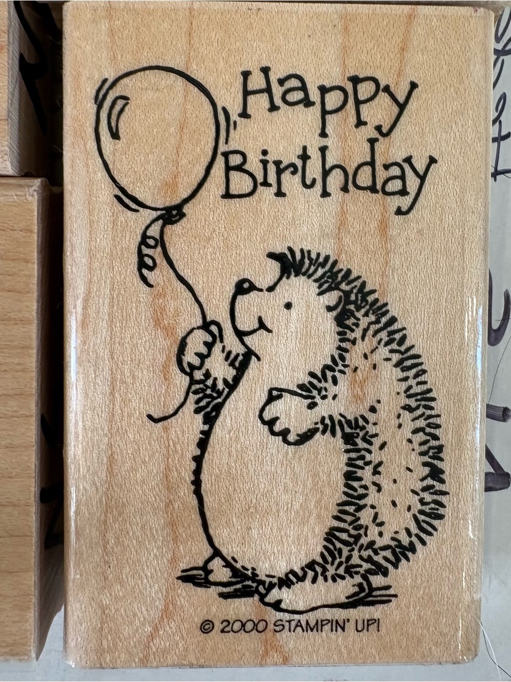 Stampin’ Up! 2000 Hedgehog Happiness Wood Stamp Set - Picture 5 of 9